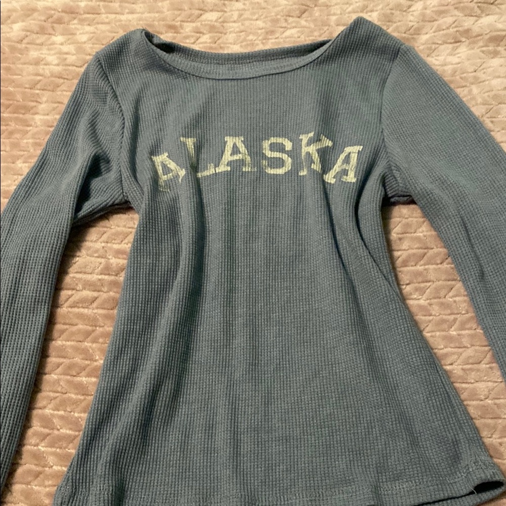 Alaska Blue Long Sleeve Top